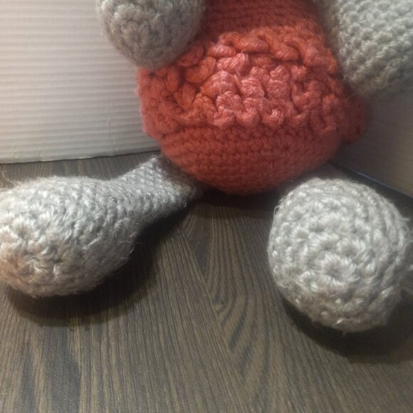 Crochet Hippo Ballerina Doll Plush Stuffed Animal - Picture 4 of 8